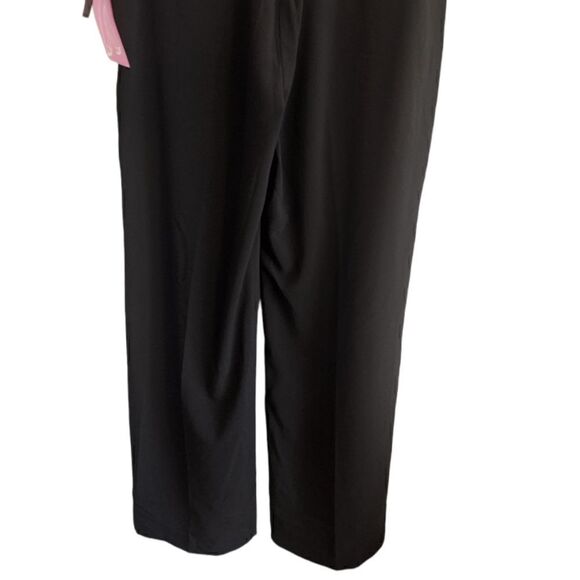 Larry Levine Black Stretch Slim Fit Pants Size 12 - Picture 4 of 7